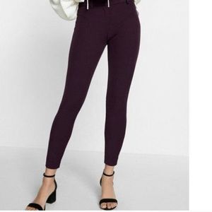 Express Wine/Maroon MidRise Skinny Fit Pants sz 6